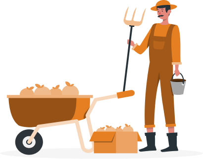 Çiftçi İllüstrasyonu